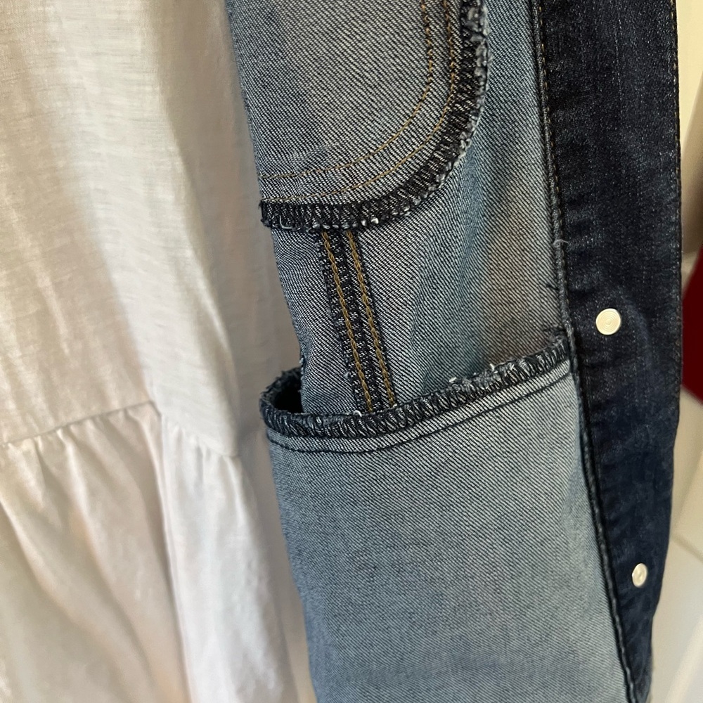 Old Navy casual tier dress with Lee denim jacket - Picture 5 of 5